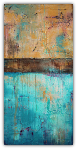 Mermaid Dreams - Texture Abstract Painting - The Modern Home Co. by Liz Moran