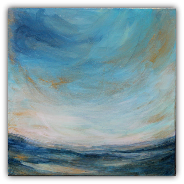 Abstract Seascape Painting "View from Portside" - The Modern Home Co. by Liz Moran