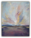 Purple Landscape Painting "Rise" - The Modern Home Co. by Liz Moran