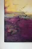 Purple and Gold Abstract Art – SOLD - The Modern Home Co. by Liz Moran