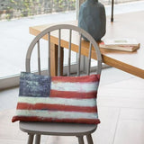 Old Glory American Flag Lumbar Pillow
