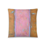 Pink and Orange Throw Pillow