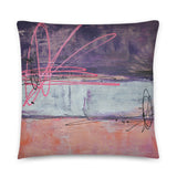Sugar Plum - Pink and Purple Throw Pillow