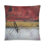Fusion - Red and Gold Throw Pillow