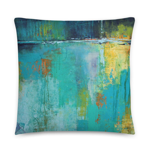 Tranquil Nights - Urban Abstract Throw Pillow