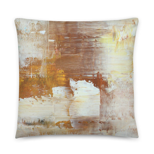 Honey Brown Square Pillow