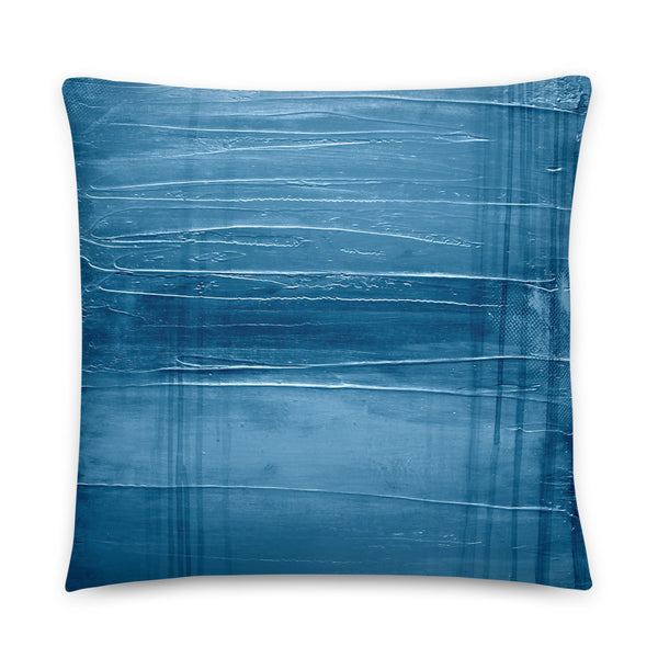 Modern Blue Throw Pillow