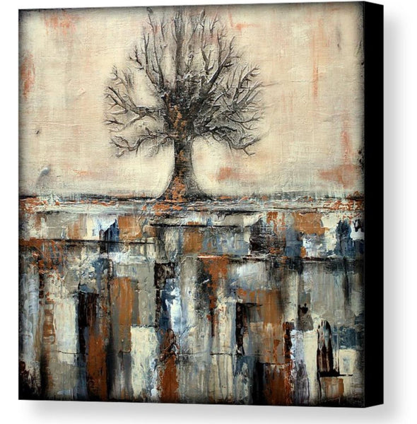 Canvas Tree Print - Landscape Art - Gold and Brown Wall Decor - The Modern Home Co. by Liz Moran
