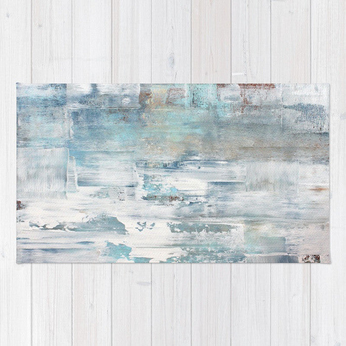 Frost - Blue and White Area Rug - The Modern Home Co. by Liz Moran