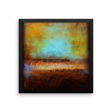 Blue and Brown Wall Decor - Framed Art  - Poster Print - The Modern Home Co. by Liz Moran