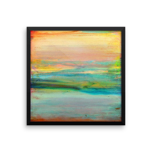 Minimalist Art - Abstract Sky and Clouds - Framed Art Print - The Modern Home Co. by Liz Moran
