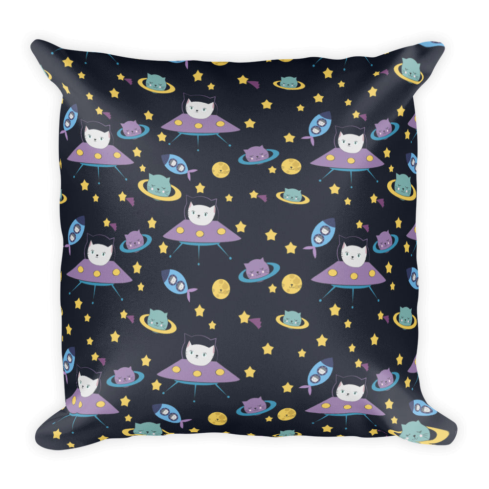 UFO Cats Pillow - The Modern Home Co. by Liz Moran