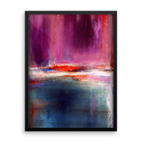 Purple and Blue Urban Art Print - Romance - Framed Poster Print - The Modern Home Co. by Liz Moran