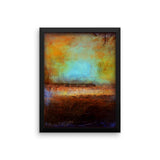 Blue and Brown Wall Decor - Framed Art  - Poster Print - The Modern Home Co. by Liz Moran