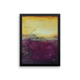 Purple Abstract Art - Framed Art - Poster Print - The Modern Home Co. by Liz Moran