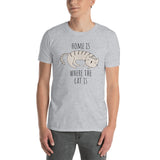 Home is Where the Cat is - Unisex T-shirt - The Modern Home Co. by Liz Moran