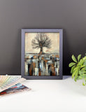 Framed Tree Poster - Abstract Landscape - Neutral Colors - The Modern Home Co. by Liz Moran