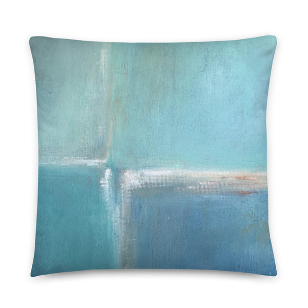 Spa Daze - Abstract Color Block Throw Pillow - The Modern Home Co. by Liz Moran