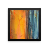 Seascape Art - Blue and Orange Wall Decor - Framed Art Print - The Modern Home Co. by Liz Moran