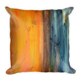 Orange and Blue Throw Pillow – Decorative Pillow - The Modern Home Co. by Liz Moran