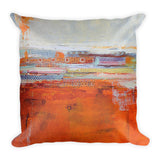 Santa Fe Vibes - Orange and White Throw Pillow - The Modern Home Co. by Liz Moran