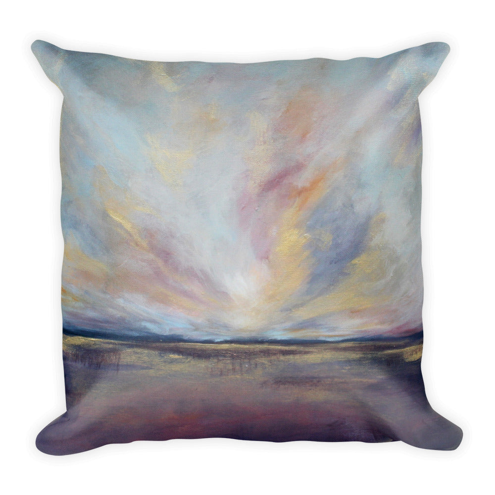 Purple and Gold Throw Pillow - The Modern Home Co. by Liz Moran