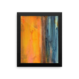 Seascape Art - Blue and Orange Wall Decor - Framed Art Print - The Modern Home Co. by Liz Moran