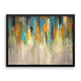 Blue and Yellow Wall Art - Framed Art Print - The Modern Home Co. by Liz Moran