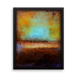 Blue and Brown Wall Decor - Framed Art  - Poster Print - The Modern Home Co. by Liz Moran