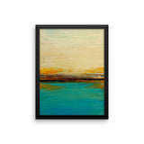 Abstract Seascape Print – Blue and White Wall Art – Framed Poster Print - The Modern Home Co. by Liz Moran