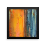 Seascape Art - Blue and Orange Wall Decor - Framed Art Print - The Modern Home Co. by Liz Moran