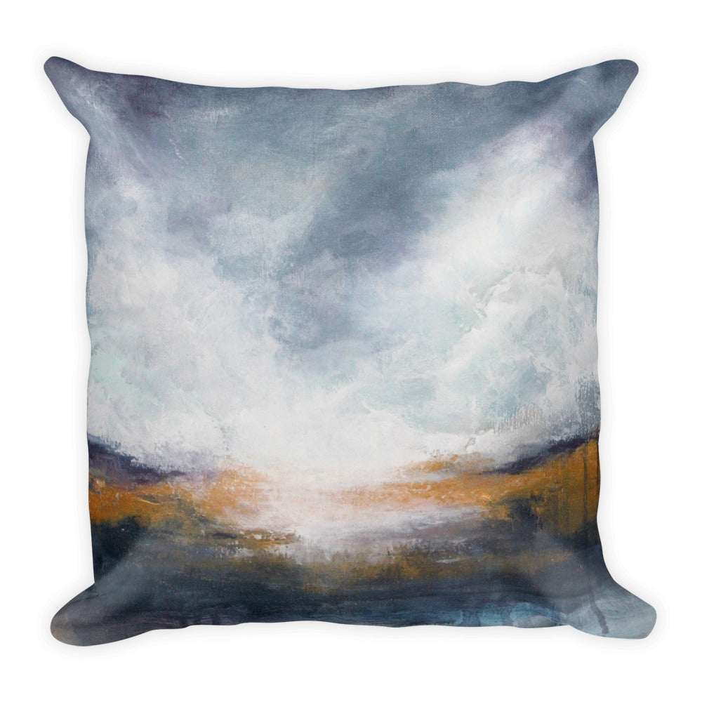 Morning Mist - Landscape Throw Pillow - The Modern Home Co. by Liz Moran