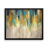 Blue and Yellow Wall Art - Framed Art Print - The Modern Home Co. by Liz Moran