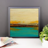 Abstract Seascape Print – Blue and White Wall Art – Framed Poster Print - The Modern Home Co. by Liz Moran