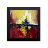 Red and Yellow Wall Art - Framed Poster Print - The Modern Home Co. by Liz Moran