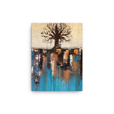 Teal and Brown Landscape Art - Canvas Print - Nature Inspired - The Modern Home Co. by Liz Moran