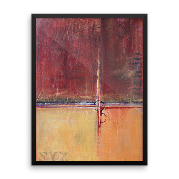 Cargo - Red and Gold Wall Art - Framed Art Poster - The Modern Home Co. by Liz Moran