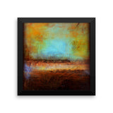 Blue and Brown Wall Decor - Framed Art  - Poster Print - The Modern Home Co. by Liz Moran