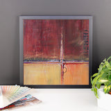 Cargo - Red and Gold Wall Art - Framed Art Poster - The Modern Home Co. by Liz Moran