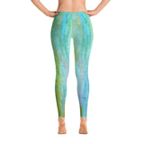 Spring Harmony - Green and Blue Leggings - The Modern Home Co. by Liz Moran