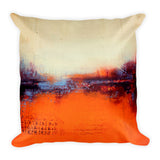 Orange and White Throw Pillow - The Modern Home Co. by Liz Moran