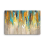 Blue and Yellow Canvas Art - Large Canvas Print - Modern Wall Decor - The Modern Home Co. by Liz Moran