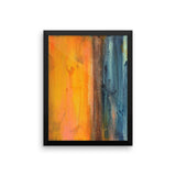 Seascape Art - Blue and Orange Wall Decor - Framed Art Print - The Modern Home Co. by Liz Moran