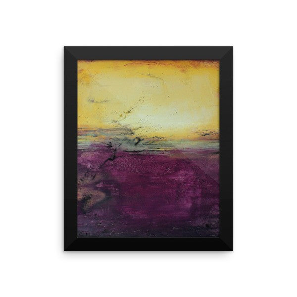 Purple Abstract Art - Framed Art - Poster Print - The Modern Home Co. by Liz Moran