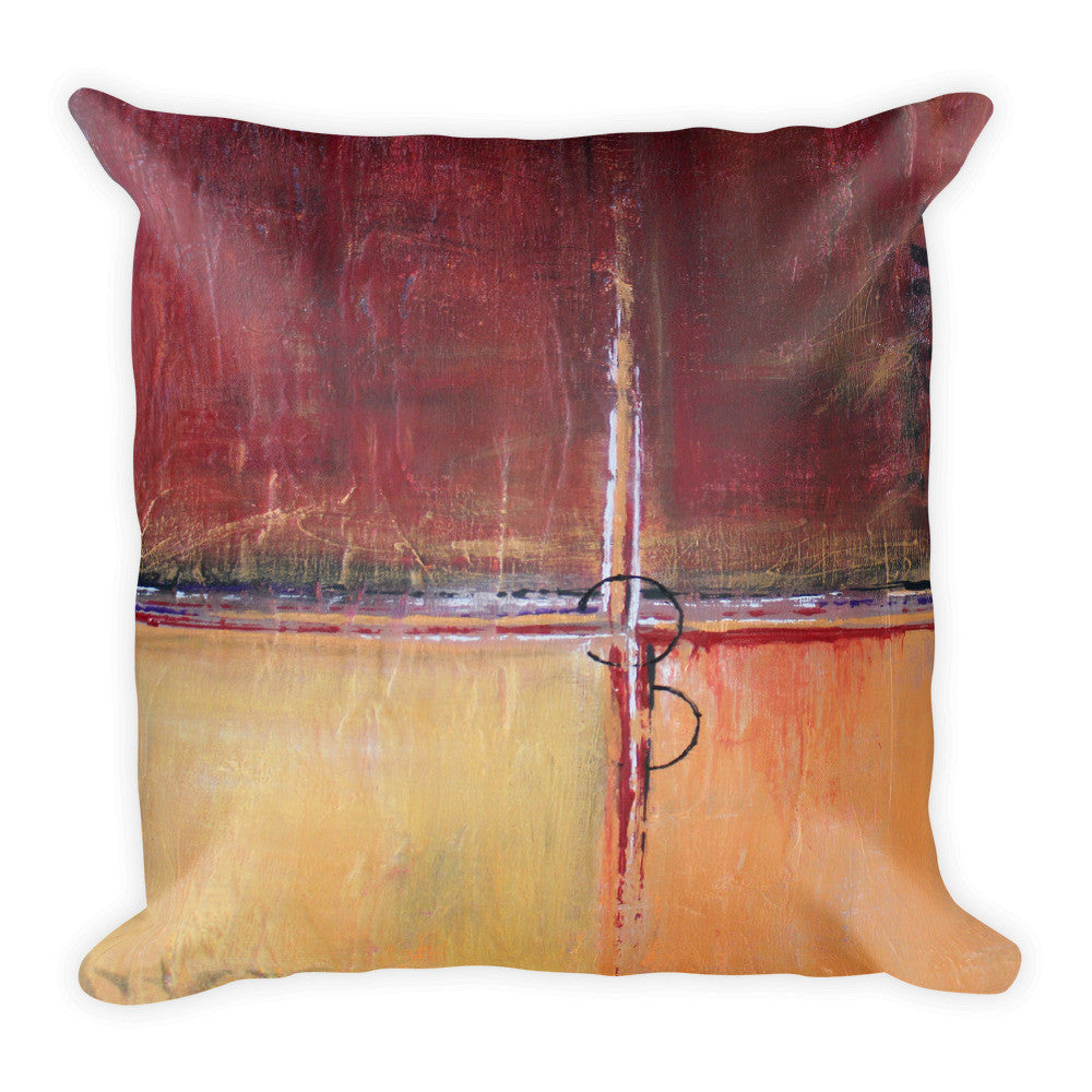 Cargo - Red and Gold Throw Pillow - The Modern Home Co. by Liz Moran