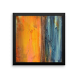 Seascape Art - Blue and Orange Wall Decor - Framed Art Print - The Modern Home Co. by Liz Moran