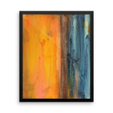 Seascape Art - Blue and Orange Wall Decor - Framed Art Print - The Modern Home Co. by Liz Moran