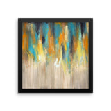 Blue and Yellow Wall Art - Framed Art Print - The Modern Home Co. by Liz Moran