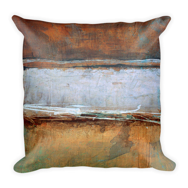 Metal Layers Square Throw Pillow - The Modern Home Co. by Liz Moran