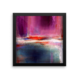 Purple and Blue Urban Art Print - Romance - Framed Poster Print - The Modern Home Co. by Liz Moran